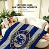 1PC Chelsea F Custom Name Patterned Flannel Blanket Suitable For All Seasons for Home Decor Warmth and Comfort Gifts Holiday Present