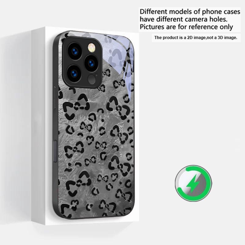 

Abstract leopard print Suitable For iPhone 16E 17 Pro Max 15 Pro 14 13 Plus 12 mini 11 16 Air 17Pro magnetism Glass Phone Case iPhone 15 Pro Max