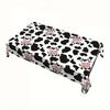 Farm Cow Animal Theme Rectangle Tablecloth for Table Decor Washable Farmhouse Kitchen Dining Table Cloth Holiday Party Decor