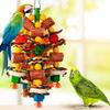 Bird Toys, Parrot Toys for Large Birds,Natural Corn Cob and Loofah Slices Bird Chew Toys for African Grey Parrots, Macaws, Cockatoos, Amazon Parrot
