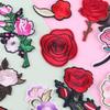 11Pcs Embroidery Rose Flower Sew Iron On Home Patch Badge Bag Hat Dress Applique Rose Patch