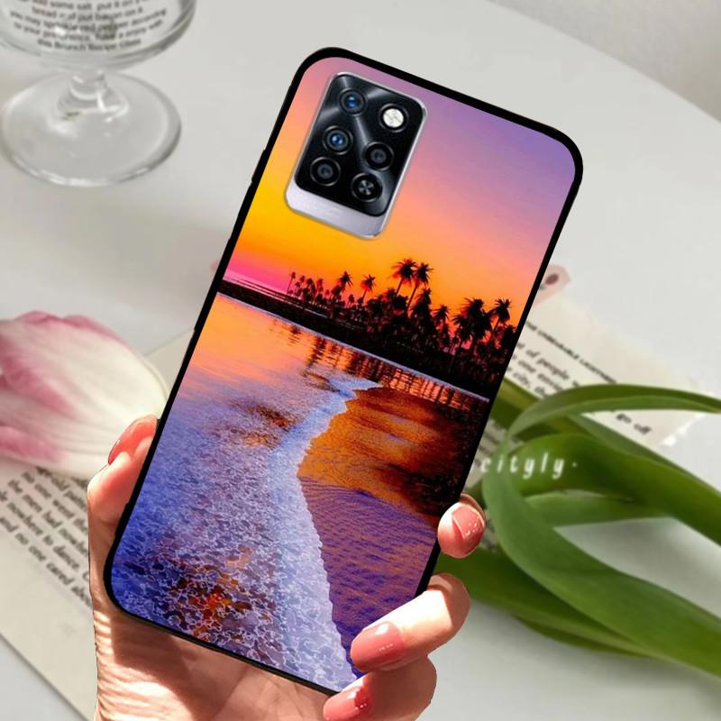 For Infinix Note 10 Plus Case Black Soft silicone TPU Back Cover For Infinix Note10 Pro NFC Phone Case Note 10 Pro Plus Bumper