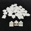 30pcs Ear Studs Holder White Puff Pad Earring Cards Jewelry Display Holder Tray Insert Organizer Bulk
