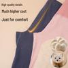 Men's and Women's High Waist Winter Velvet Lined Pants: Thickened Knee Pads, Warm Cotton Wool Base Layer, Autumn Thread, Silk Touch.