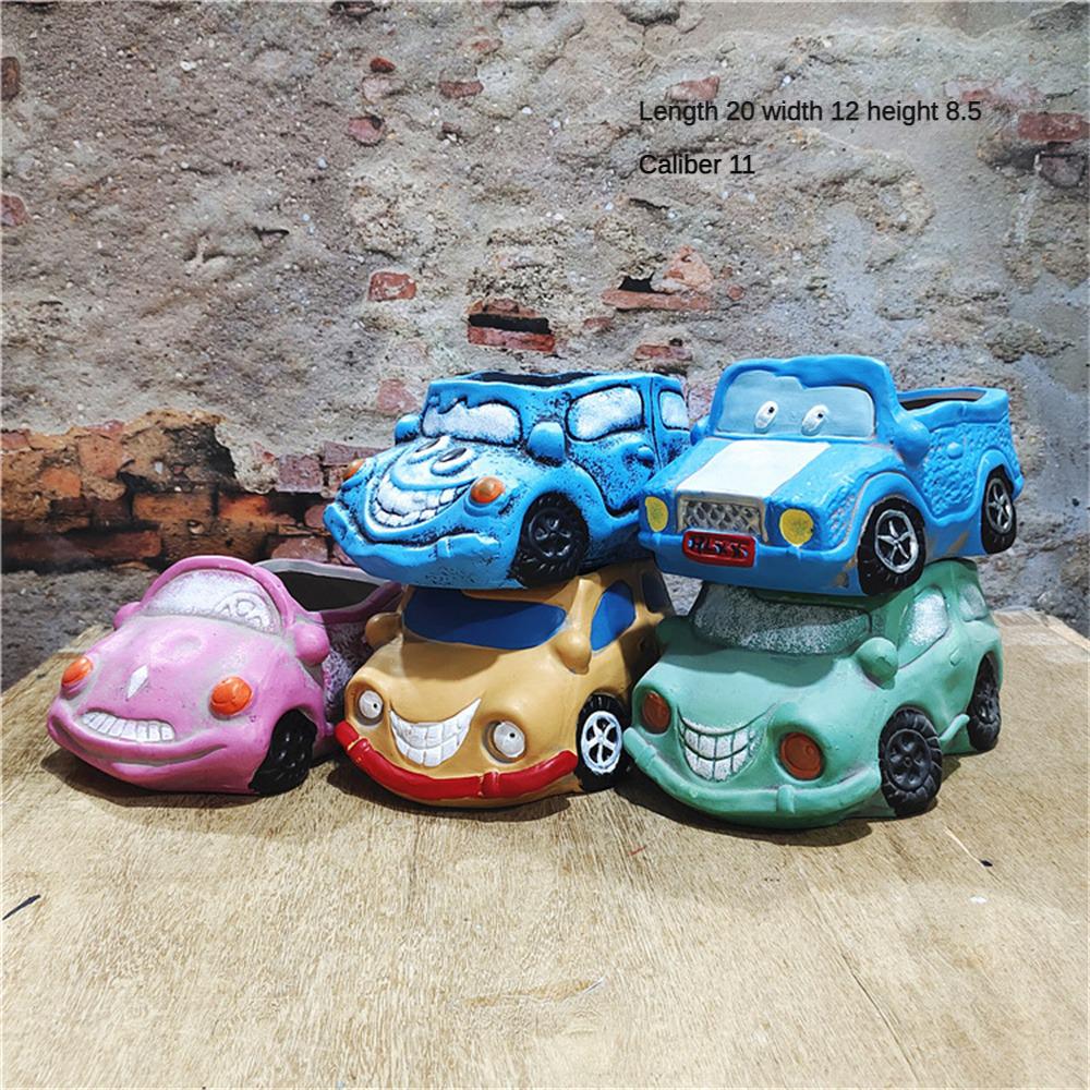Ozdoby Sukulenty Kreslený Styl Domácí Dekorace Květináč Kreslené Auto Domácí Nábytek Váza Kreativní Květináč Kreativita Keramika
