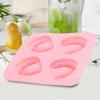 4-hole Teeth Shape Mold Food Grade Silicone Ice Cream Mold Beverage Making Easy Release Mould For Whiskey Wine Champagne Soda