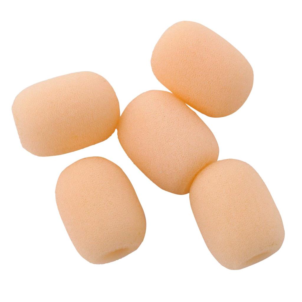 GONKISS Microphone Sponge Microphone Windshield Pin Microphone Broadcast (Set of 5, Beige)