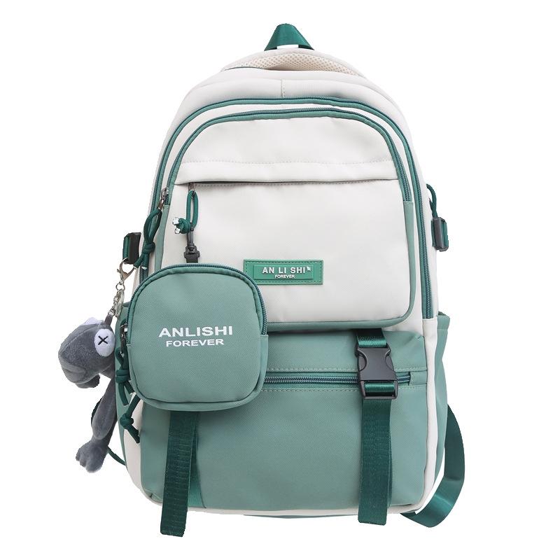 Fashion Schoolbag Women's 2025 New Large-capacity Backpack Japanese Lightweight and Versatile High School Student Junior High School Student Bac