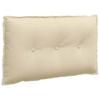 Back Cushion Cream 80 X 19 X 50 Cm Fabric