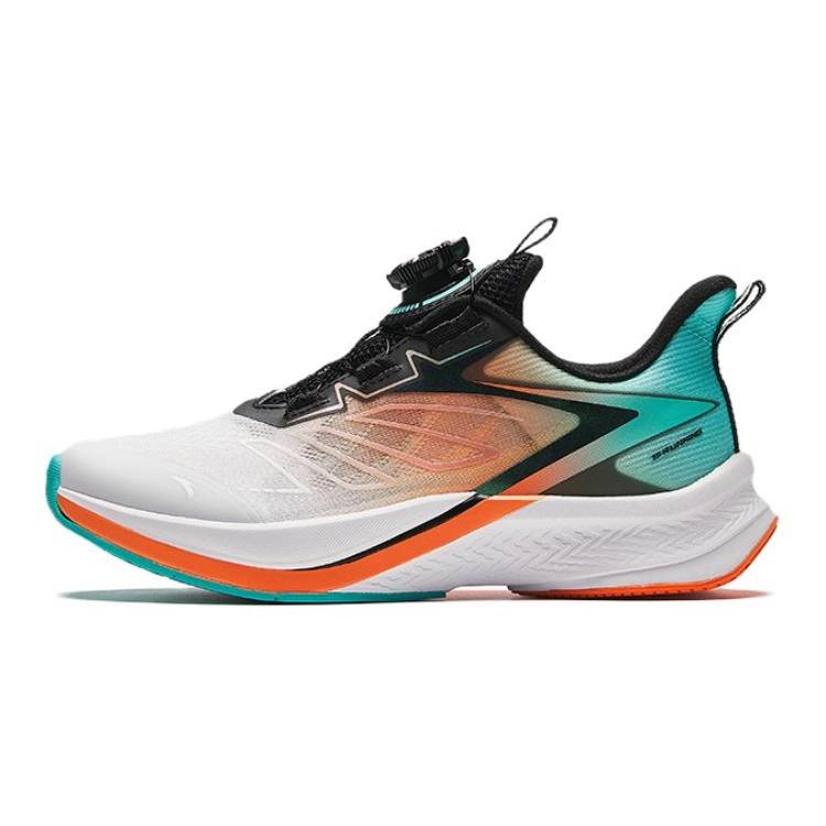 (GS) ANTA Running Series Sneakers White Orange Teal Kids 312425509-3 EU 40