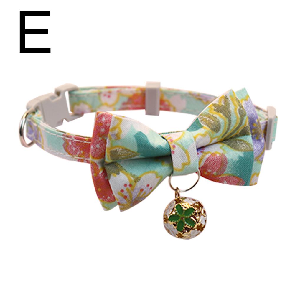 Cat Collar Breakaway With Cute Bow Adjustable Pet Cat And Dog Collar With Bell Adjustable Pet Collar Bownot Safety Necklace