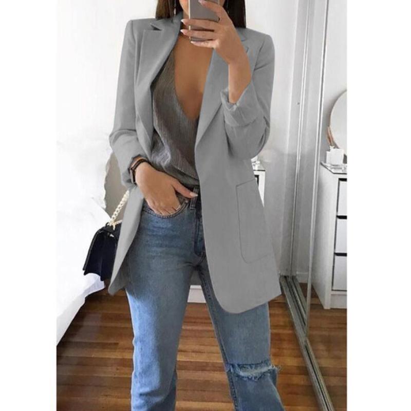 Blazers Coats for Women Elegant Casual Clothing Autumn Winter Shoulder Pads Business Suit Vintage Ladies Jackets Fashion