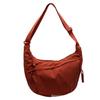 Women's Sporty Oxford Canvas Crossbody Bag - Large Capacity, Solid Color, Fashionable Dumpling Style