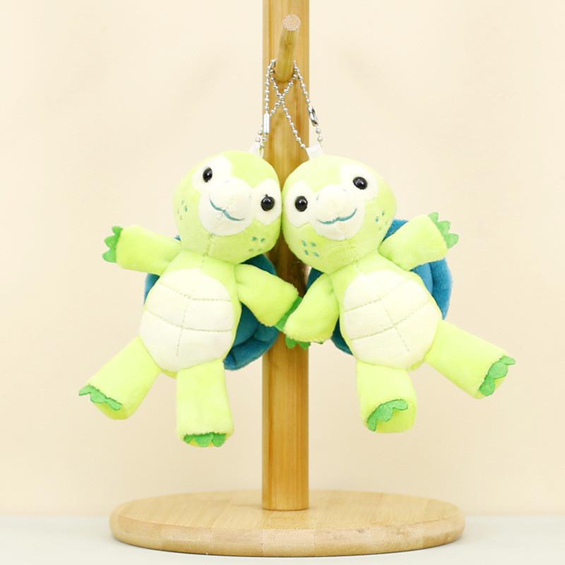 Fashionable Plush Turtle Keychain Adorable 12cm Turtle Bag Charm Cute Turtle Stuffed Animal Key Holder