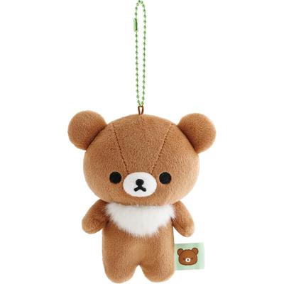 San-X Rilakkuma Mochimochi Hanging Plush Toy Brown Bear 110mm X 90mm X 50mm