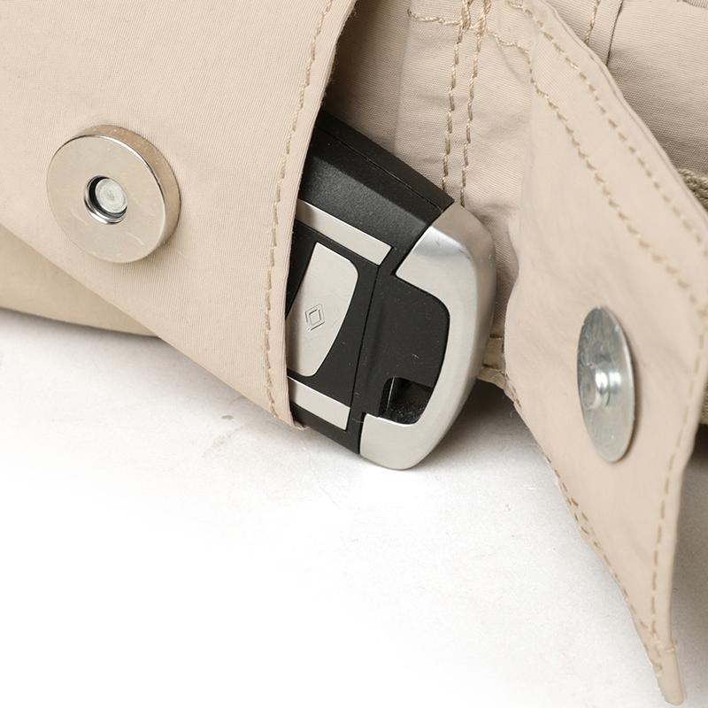 Sac Carré Petit en Nylon Imperméable Sac Léger pour Téléphone Portable pour Femmes Sac Bandoulière Commuter Multi-Poches