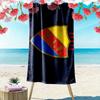 Djurgardens IF Print Beach Towel, Large Soft Quick Dry Towel for Beach Camping Swimming