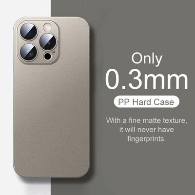 Luxury 0.3mm Hard PP Matte Case For iPhone 15 14 13 12 Mini 11 Pro Max Xr Xs X SE 7 8 Plus Ultra Thin Frosted Colorful Fundas