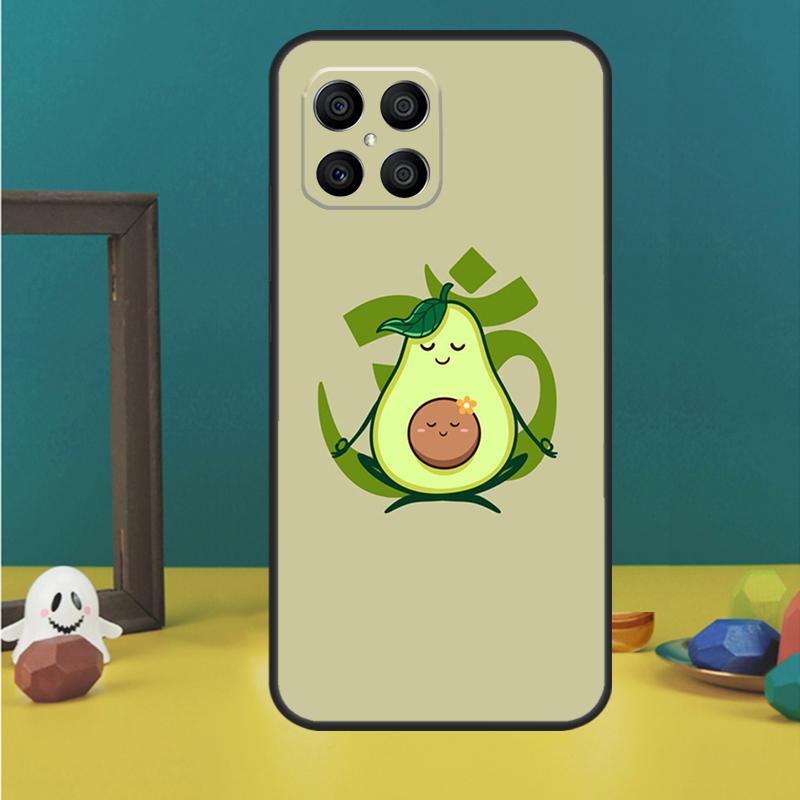 Avocado Yoga Funny Pattern Fundas For Huawei P20 P30 P40 P50 Pro Lite P Smart 2019 Nova 5T 9 Honor X7 X8 X9 50 Case