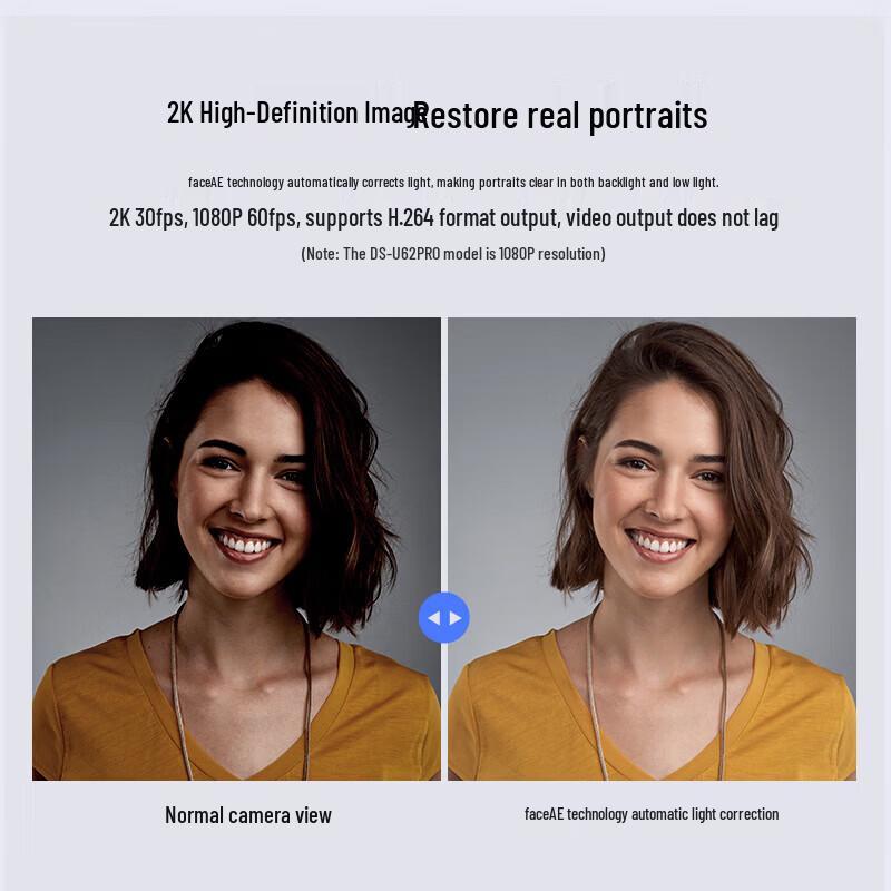 HIKVISION DS-UVC-U64 Pro 2K HD Webcam