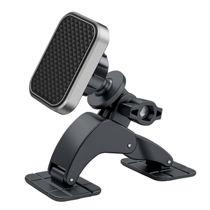 ABS Magnetic Car Phone Holder Support Feature Easy Installation for Drivers Firm Adhesion to Curved Dashboard