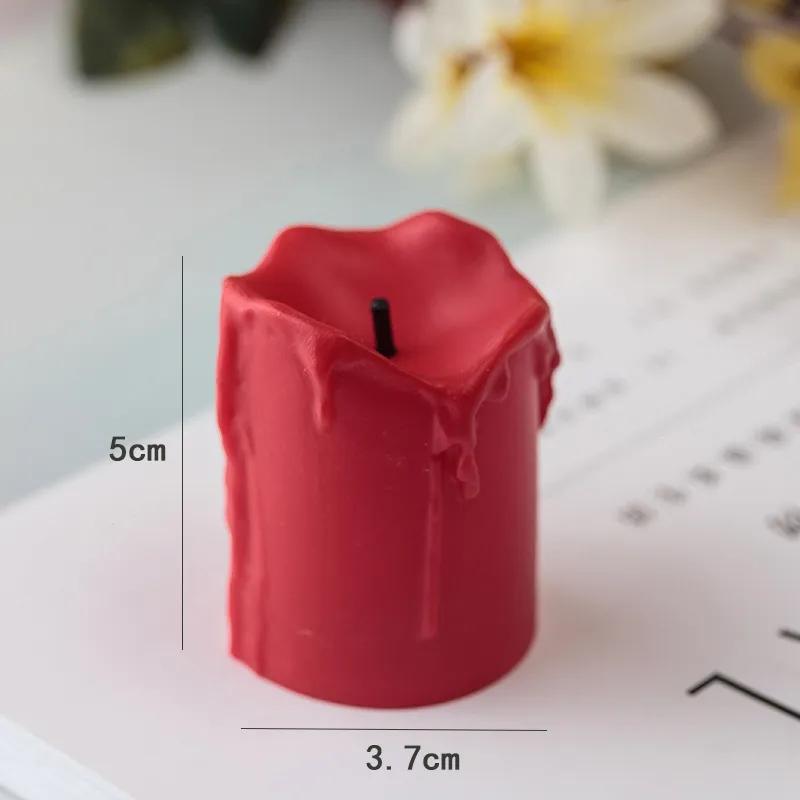 Halloween LED Candles Flameless Timer Candle Tealights Battery Operated Electric Lights Flickering Tealight For Wedding Birthday FMT2138