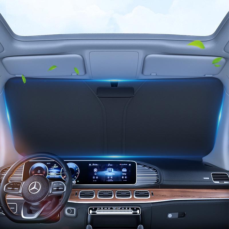 Car Laser Sunshade: Heat Insulating Window Curtain for Interior Windshield Protection
