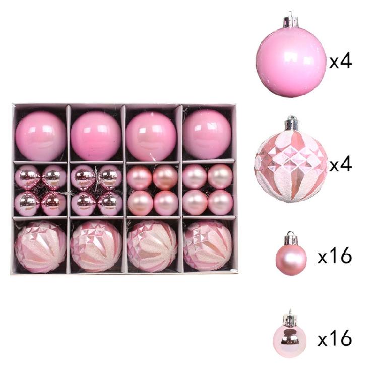 Decorazioni Albero di Natale Palline Sferiche Set Palline da Appendere Ornamenti Decorazione Campanella