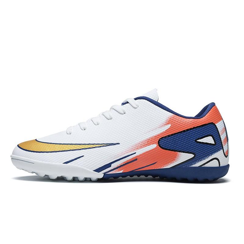 Mens Womens Low-Cut Football Cleats AG Studs Turf Grass Youth Soccer Shoes Lightweight Breathable Synthetic Upper