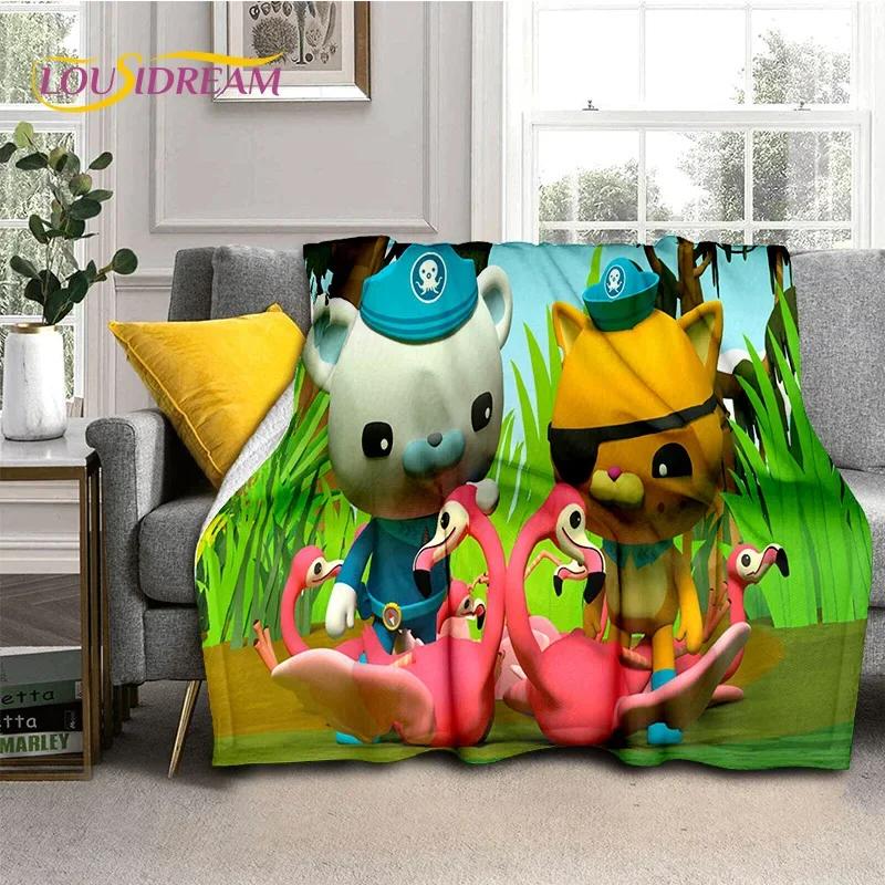 The Octonauts Barnacles Cute Cartoon Soft Blankets,Keep Warm Flannel Throw Blanket for Picnic Beds Sofa Home Bedroom Gifts Kids