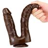 Zwei-zinkiger Simulations-Dildo Anal-Plug Masturbationsgerät Weiblicher Hinterhof Anal-Plug Dildo Erwachsenenprodukte