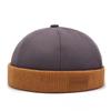 Cappello da Marinaio Cappelli Senza Visiera Berretto Berretto Cappello Per Uomo Donna Velluto a Coste Stile Retro Polsino Arrotolato Cappello da Porto