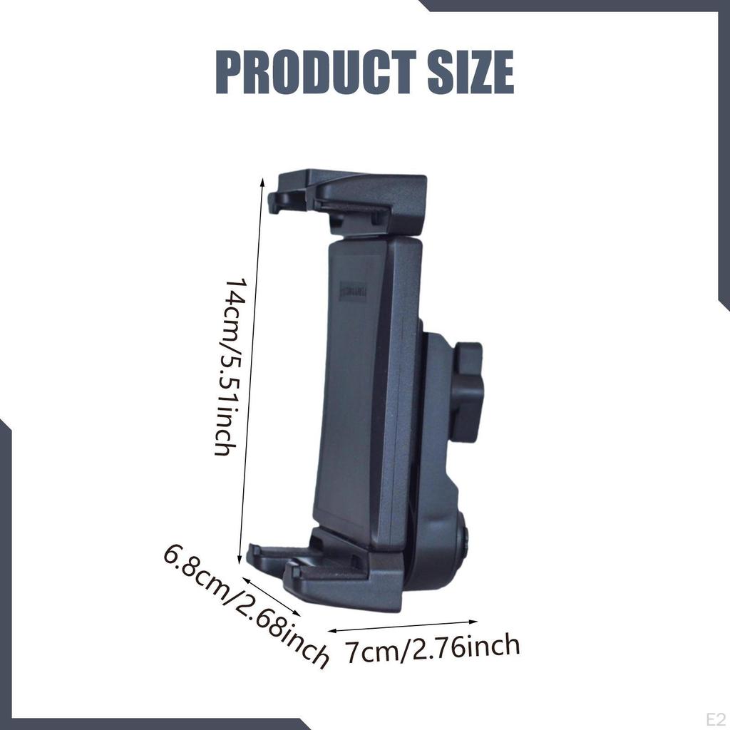 Bike Handlebar Mount Clamp Rotatable Adjustable Tablet Holder for Treadmill Microphone