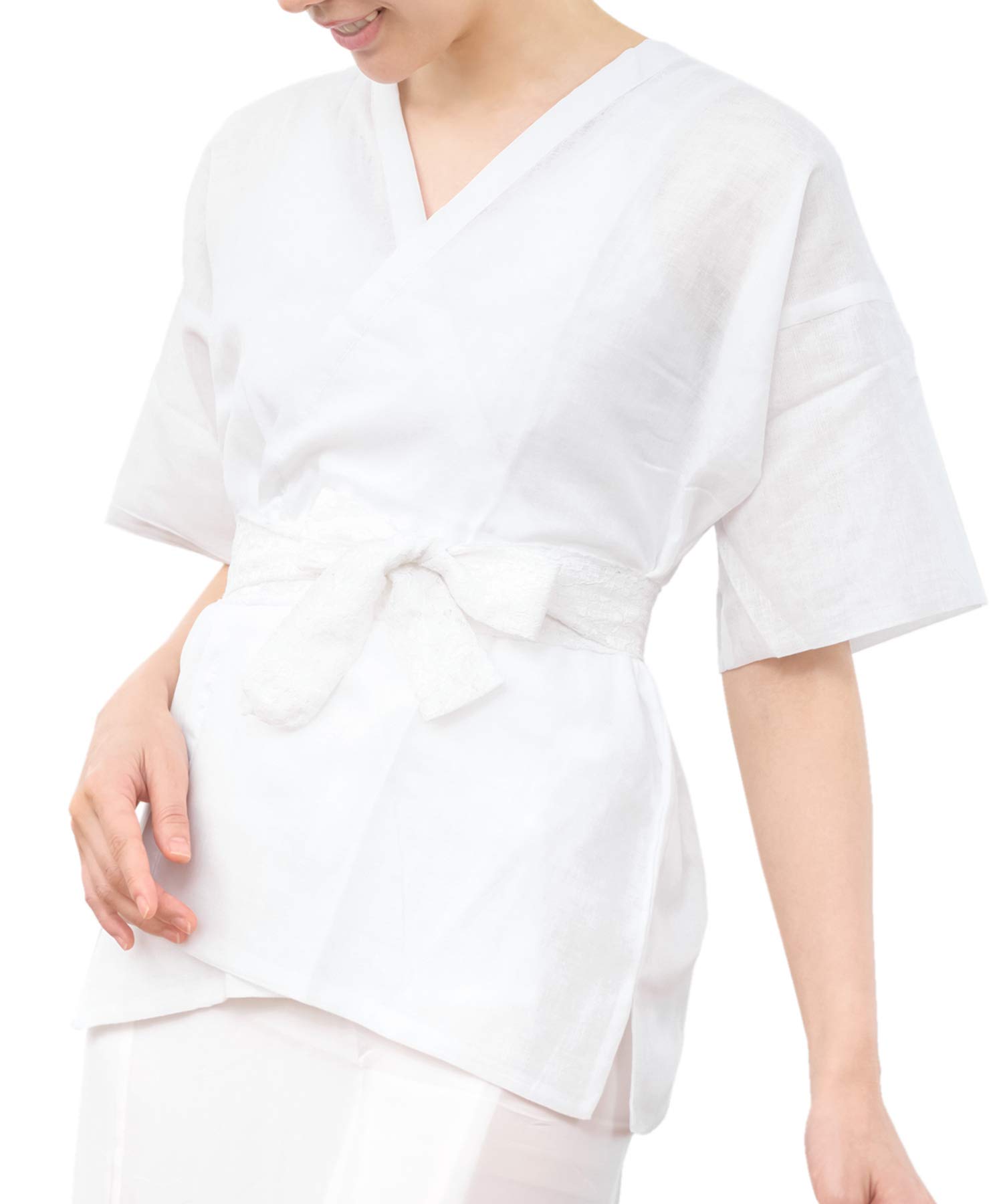 [SOUBIEN] Soubien Women s Washable Undergarment, Straight Sleeve, White, Gauze Undergarment, Pure Cotton, High-Quality Tailoring, Japanese Style