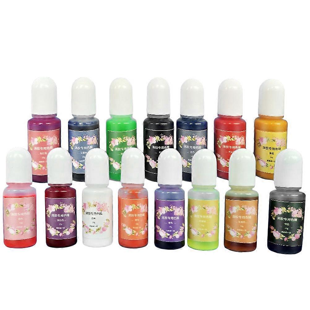 15 Colors/Set Resin Pigment Epoxy Resin Color Pigment Dyeing Material Mica Pigment Powder Powder Epoxy Resin Dye