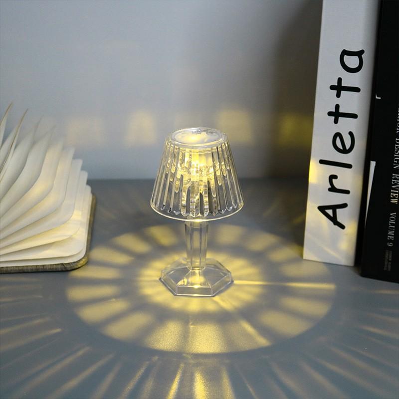 New Diamond Night Light Creative Decorative Ornament Lamp Atmosphere Projection Refraction Bedroom Bedside Table Lamp