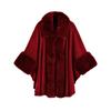 Ladies' Fashionable Square Neck Cape, Loose Oversized Warm And Long Style, Knitted Woolen Sleeve Shawl Jacket With Temperament