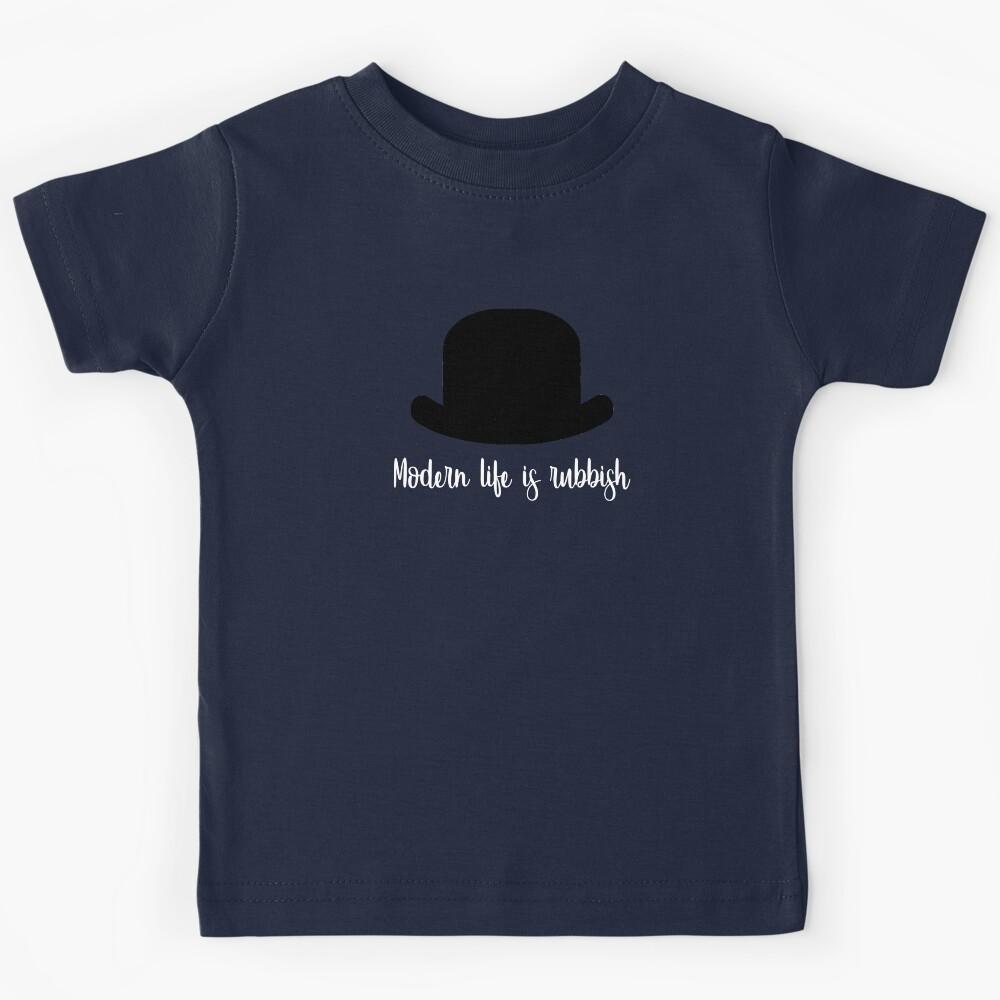 modern life is rubbish white Kids T-Shirt 130
