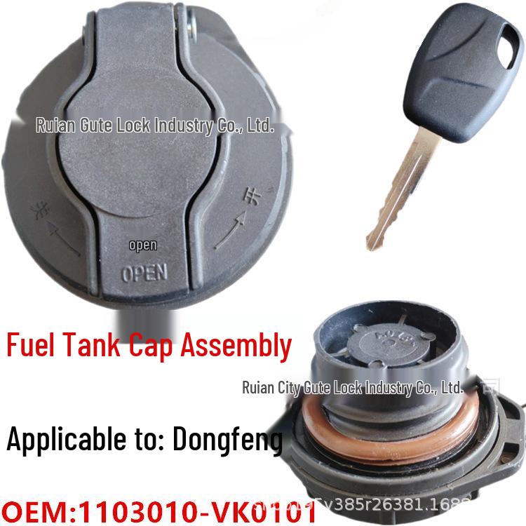 Lockable Fuel Tank Cap for Dongfeng Tuyi T5Q/T15 Compatible installation