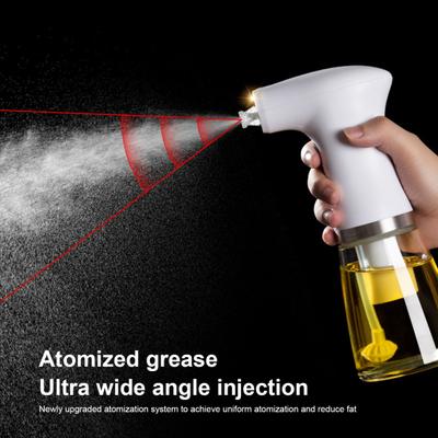 Durable Electric Boost Oil Filling Detachable Nozzle Transparent Body Oil Sprayer for Kitchen Electric Oil Sprayer