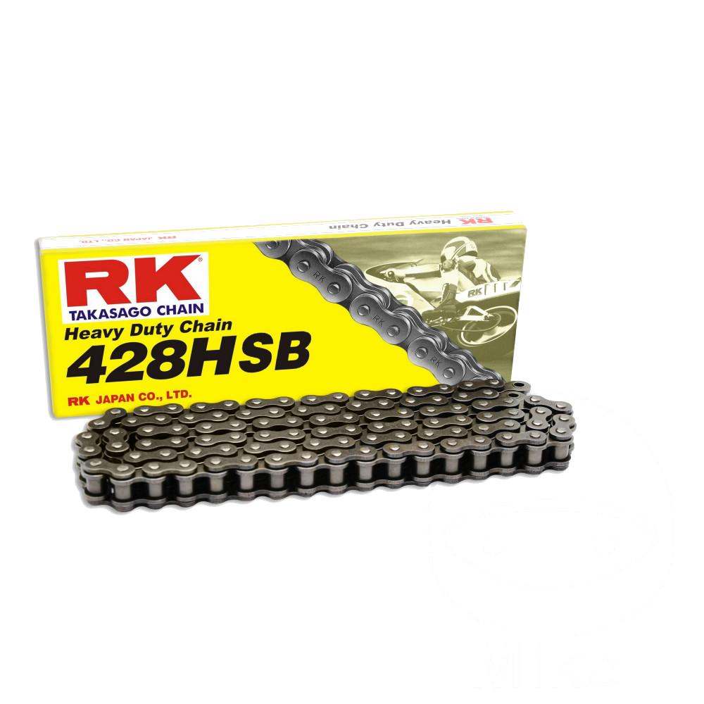 RK 428HSB/112 open drive chain with reinforced clasp