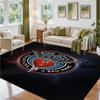 Bon Jovi Design Crystal Velvet Rug Soft Decorative Mat for Bedroom Entrance