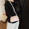 Rhombus Mini Square Bag with Diamonds Niche Handbag 2025 New Simple Korean Version Shoulder Bag Versatile Messenger Bag