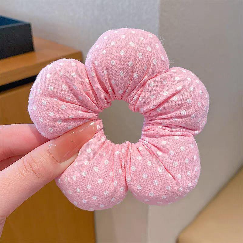 2Pcs Headwear Ornament Super Cute Flower Scrunchies Children Girl Kid Elastic Hair Band Accessories Tie Hair Ring Rope Headdress