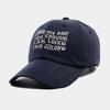New Spring and Summer Letter Embroidered Baseball Cap Women's Versatile Face Peaked Cap Outdoor Travel Sun Protection Visor Tide