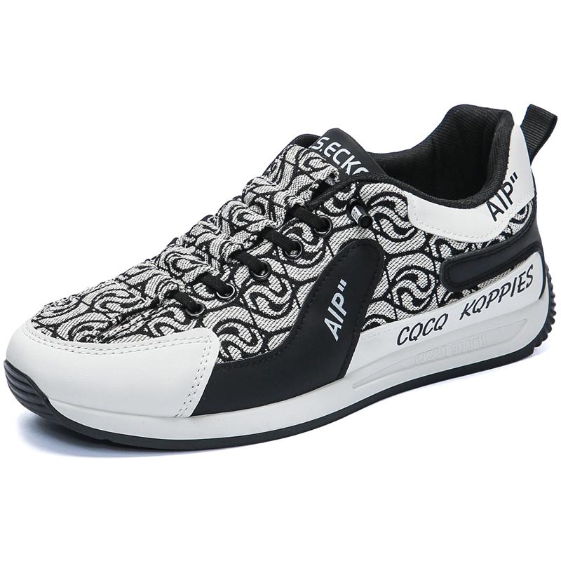 Men's Shoes  New Summer Breathable Canvas Sports Casual Shoes Lace-up Forrest Gump Running Shoes Student Daddy Shoes