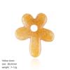 Natural Crystal Five Petal Flower Pendant Vintage DIY Necklace Sweater Chain Jewelry Finding