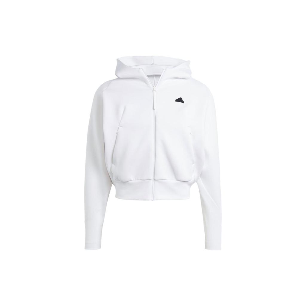 adidas Sportswear Women's Z.N.E. Full-Zip Hoodie White IN5133