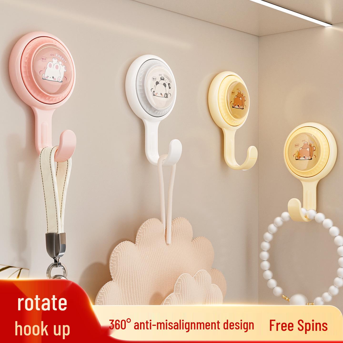 

Multifunctional Adhesive Hook: Strong, No-Marking, Load-Bearing, for Bathroom & Kitchen White, Set of 3