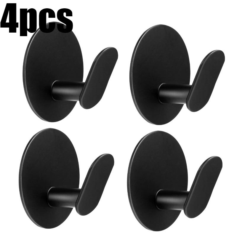 1/4Pcs Bathroom Robe Hooks Stainless Steel Towel Hanger Waterproof Hook Multi-Purpose Hanger Hook Door Bathroom Shower Kitchen